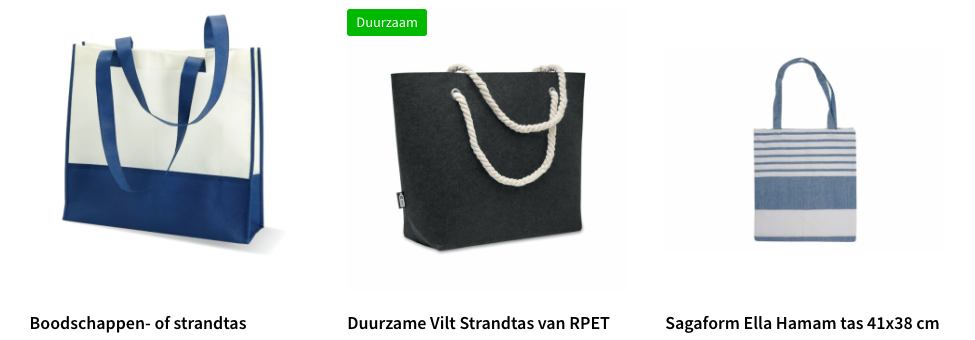 Strandtassen bedrukken