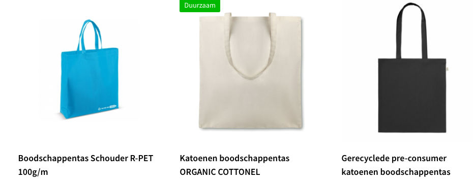 Vilten tas bedrukken